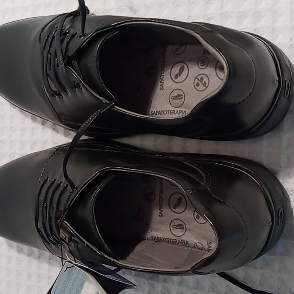 Arturo Calle By Sapatoterapia Men's Black Leather Oxford EU 41/US 8 - Picture 9 of 13